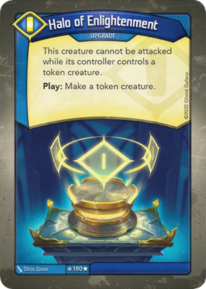Halo of Enlightenment, a KeyForge card illustrated by Décio Júnior
