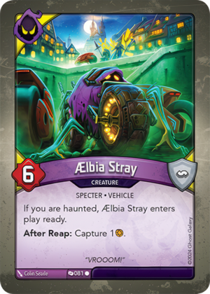 Ælbia Stray, a KeyForge card illustrated by Specter