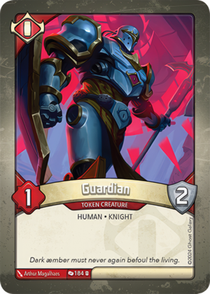 Guardian, a KeyForge card illustrated by Human