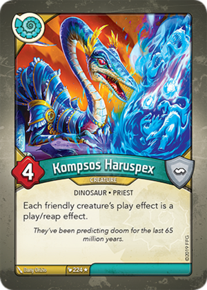 Kompsos Haruspex, a KeyForge card illustrated by Dany Orizio