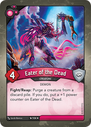 Eater of the Dead, a KeyForge card illustrated by Jacob Atienza
