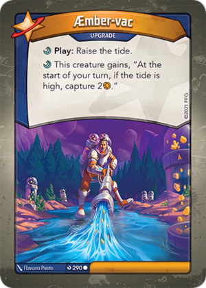 Æmber-vac, a KeyForge card illustrated by Flaviano Pivoto