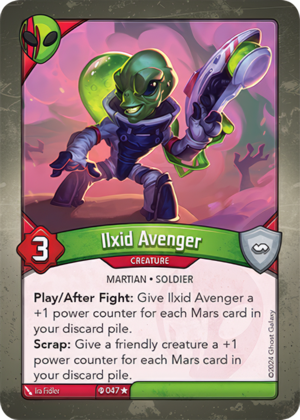 Ilxid Avenger (Ironyx Rebels), a KeyForge card illustrated by Martian