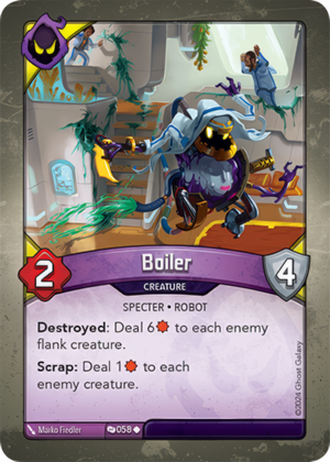 Boiler, a KeyForge card illustrated by Specter