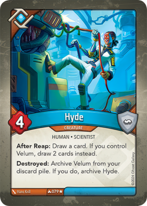 Hyde, a KeyForge card illustrated by Human