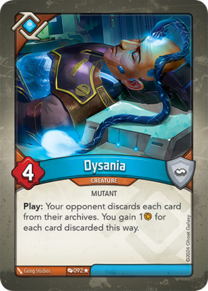 Dysania, a KeyForge card illustrated by Mutant