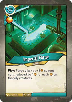 Imperial Forge, a KeyForge card illustrated by Caravan Studio