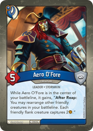 Aero O’Fore, a KeyForge card illustrated by Stormkin