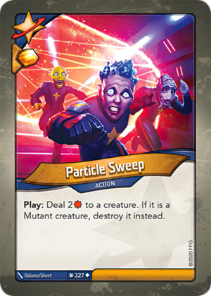Particle Sweep, a KeyForge card illustrated by BalanceSheet