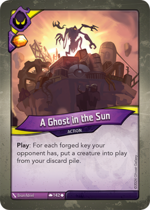 A Ghost in the Sun, a KeyForge card illustrated by Brian Adriel