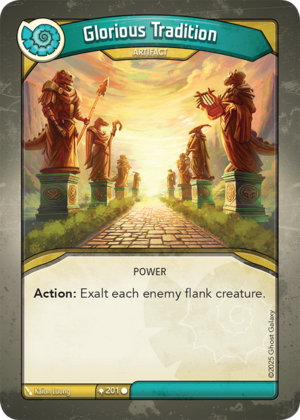 Glorious Tradition, a KeyForge card illustrated by Kaion Luong