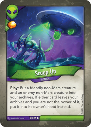 Scoop Up (Elders), a KeyForge card illustrated by Alexandre Leoni