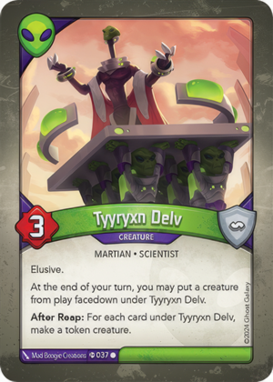 Tyyryxn Delv (Elders), a KeyForge card illustrated by Martian