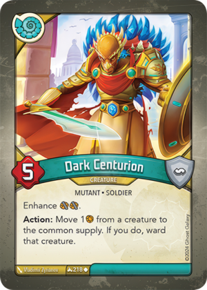 Dark Centurion, a KeyForge card illustrated by Mutant