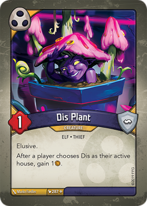 Dis Plant, a KeyForge card illustrated by Marko Fiedler
