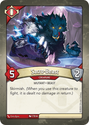 Sacro-Beast (Redemption), a KeyForge card illustrated by Mutant