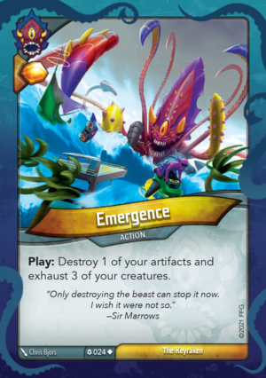 Emergence, a KeyForge card illustrated by Chris Bjors