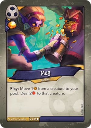 Mug, a KeyForge card illustrated by Matheus Schwartz