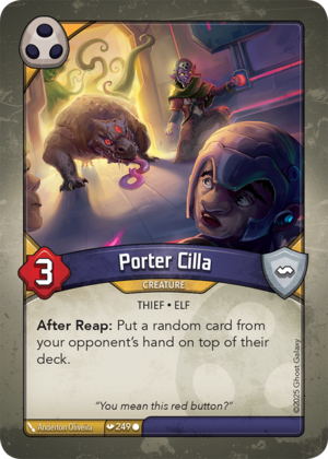 Porter Cilla, a KeyForge card illustrated by Elf