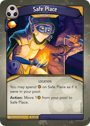 Safe Place, a KeyForge card illustrated by Kristen Pauline