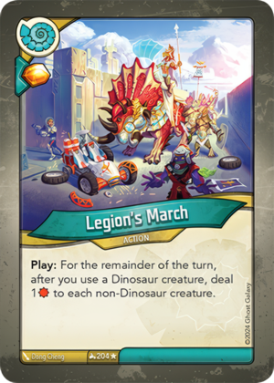 Legion’s March, a KeyForge card illustrated by Dong Cheng