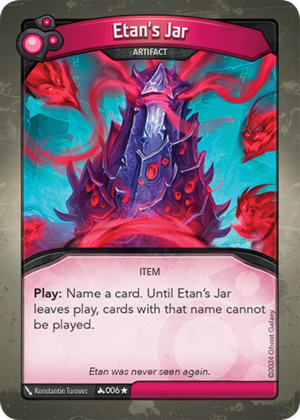 Etan’s Jar, a KeyForge card illustrated by Konstantin Turovec