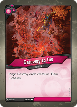 Gateway to Dis, a KeyForge card illustrated by Brolken