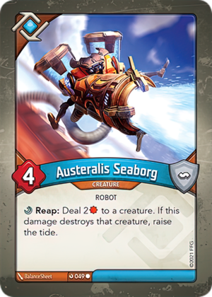 Austeralis Seaborg, a KeyForge card illustrated by BalanceSheet