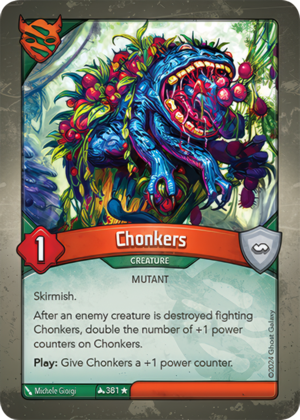 Chonkers, a KeyForge card illustrated by Michele Giorgi