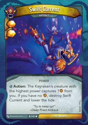 Swift Current, a KeyForge card illustrated by Alexandre Leoni
