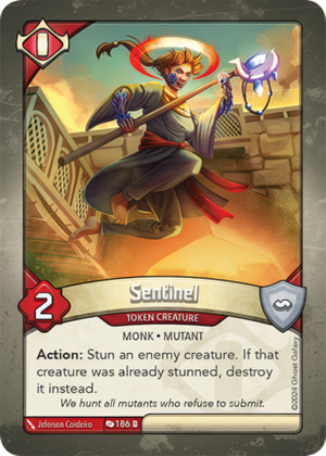 Sentinel, a KeyForge card illustrated by Mutant