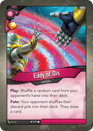 Eddy of Dis, a KeyForge card illustrated by Leo Sá