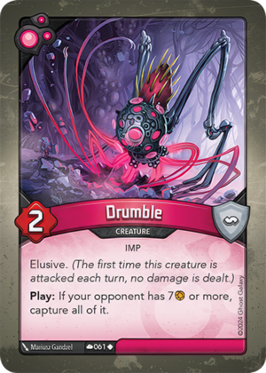 Drumble, a KeyForge card illustrated by Imp