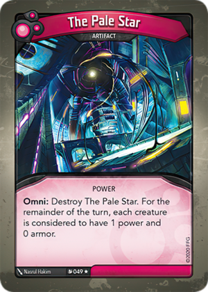 The Pale Star, a KeyForge card illustrated by Nasrul Hakim