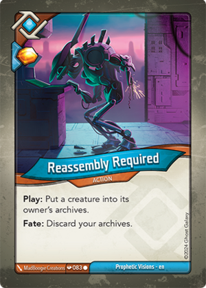 Reassembly Required, a KeyForge card illustrated by MadBoogie Creations