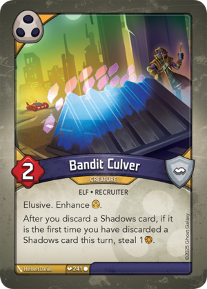Bandit Culver, a KeyForge card illustrated by Elf
