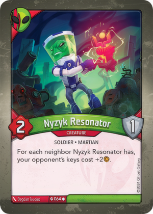 Nyzyk Resonator (Ironyx Rebels), a KeyForge card illustrated by Bogdan Tauciuc