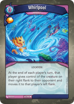 Whirlpool, a KeyForge card illustrated by Monztre