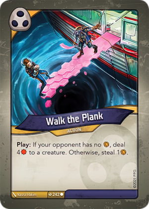 Walk the Plank, a KeyForge card illustrated by Nasrul Hakim