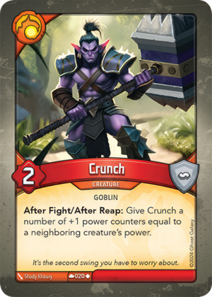 Crunch, a KeyForge card illustrated by Goblin