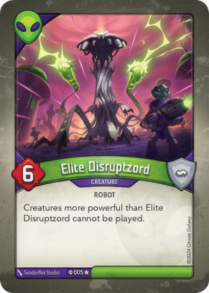 Elite Disruptzord (Elders), a KeyForge card illustrated by Sonderflex Studio