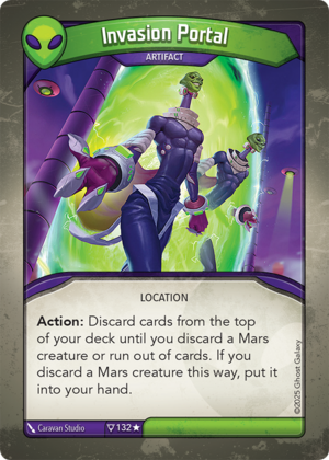 Invasion Portal, a KeyForge card illustrated by Caravan Studio
