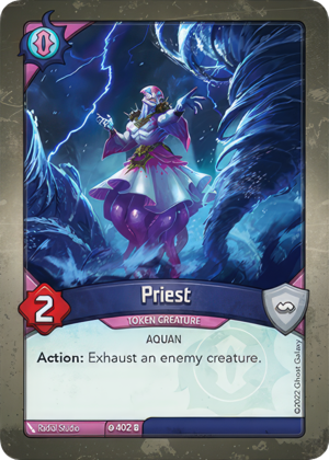 Priest, a KeyForge card illustrated by Radial Studio