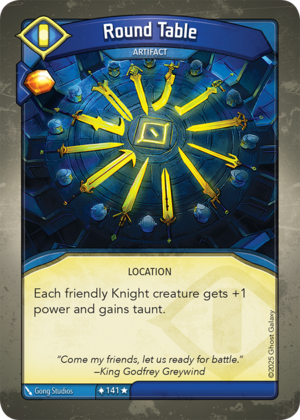 Round Table, a KeyForge card illustrated by Gong Studios