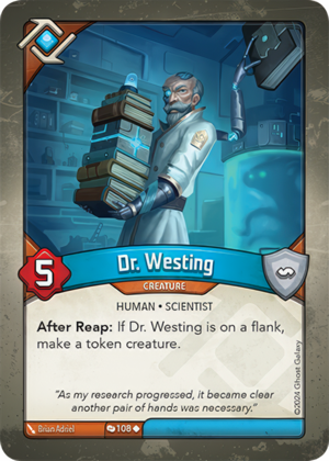 Dr. Westing, a KeyForge card illustrated by Human