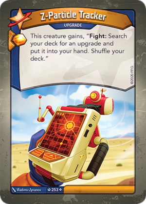 Z-Particle Tracker, a KeyForge card illustrated by Vladimir Zyrianov