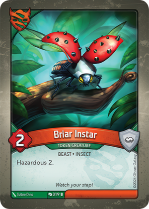 Briar Instar, a KeyForge card illustrated by Tuttee Dino