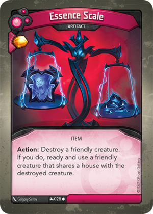 Essence Scale, a KeyForge card illustrated by Grigory Serov