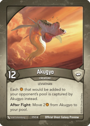 Akugyo, a KeyForge card illustrated by Scott Schomburg