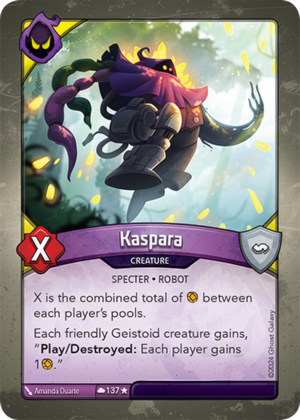 Kaspara, a KeyForge card illustrated by Specter